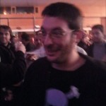 Vincent Gessler, rendu flou par la joie sur toutes les photos. Bravo copain !