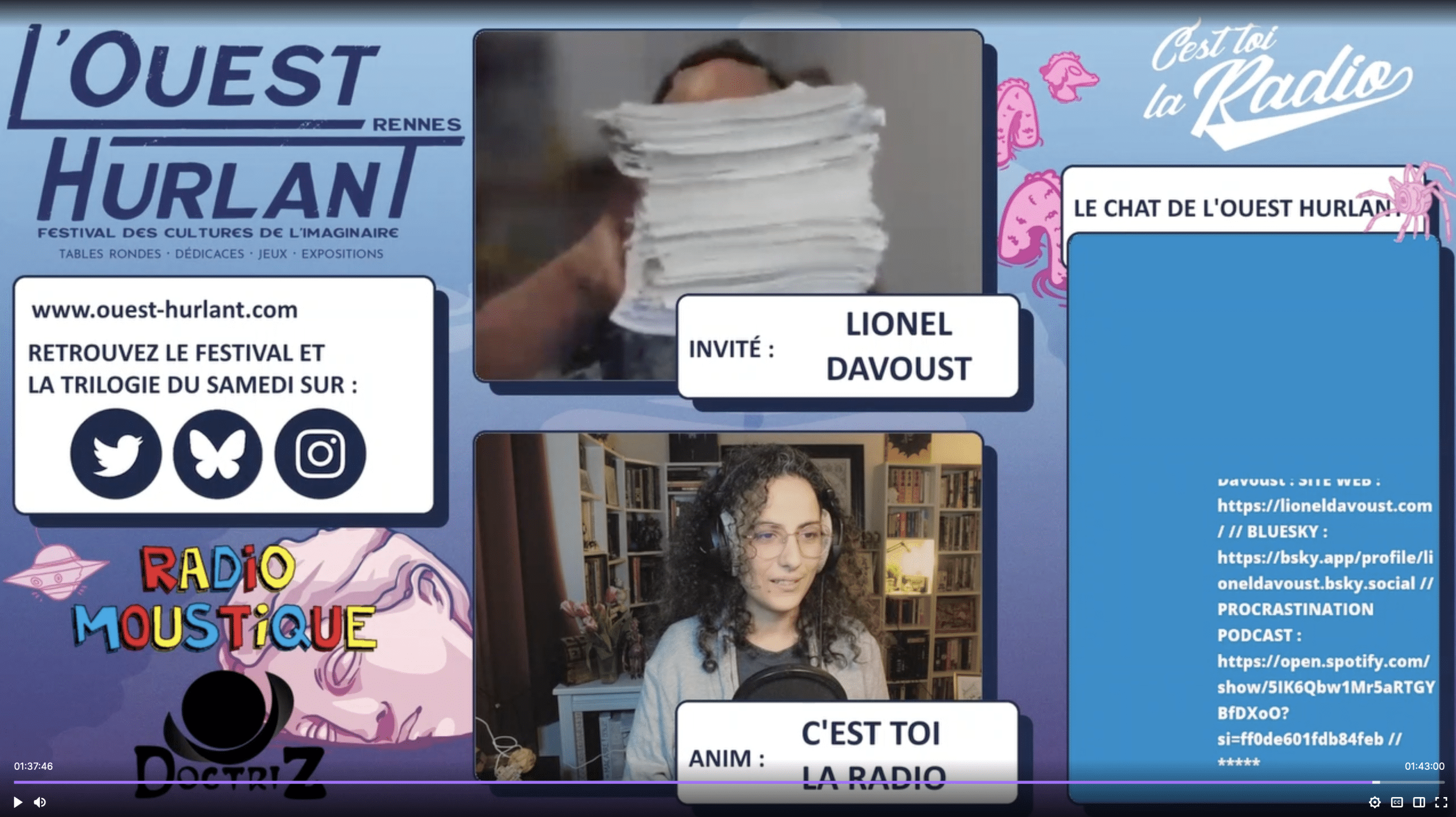 Lionel Davoust > Revoyez la Trilogie du samedi sur Twitch : tout ...